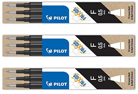 Pilot Frixion Ball Mine 0.5 schwarz 9er Set