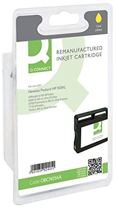 Q-Connect HP 933XL Reman Yellow High Yield Inkjet Cartridge