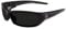 EDGE SR116 Reclus Wrap-Around Safety Glasses, Anti-Scratch, Non-Slip, UV 400, Military Grade, ANSI/ISEA & MCEPS Compliant, 5.04 Wide, Black Frame/Smoke Lens