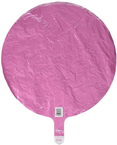 Single Foil Balloon 18 Pink Round (unpackaged)