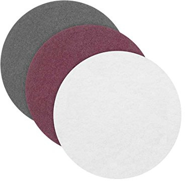 RETOL Schleifvliese, 90 mm (10 Stk.), Polierstufe | f. Exzenterschleifer, Faservlies