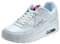 PADGENE Chaussures de Course à Coussin, Tricot Femme Chaussures de Course de Voyage Décontracté, Baskets Course Gym Fitness, Chaussures de Sport de Mode en Plein, A - Blanc Classique, 40 EU