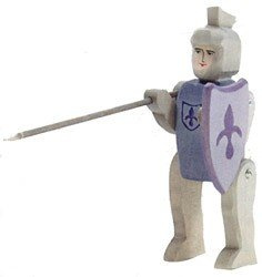 Ostheimer 2750 Ritter Figur zu Pferd blau