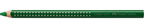 FABER-CASTELL 110967 - Buntstift Jumbo Grip, permanentgrün oliv