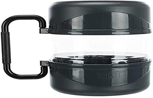 Dog Copenhagen Trixie 2491 Set de gamelles de Voyage en Plastique Noir 2 l/0,75 l