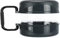 Dog Copenhagen Trixie 2491 Set de gamelles de Voyage en Plastique Noir 2 l/0,75 l