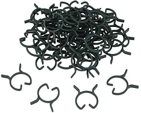 KINGLAKE 100 Pcs Plant Clips Garden Clips Vine Fixing Clips for Plant Stem Support (L)