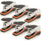 Swingline Heftgerät, Halbstreifen-Desktophefter, 40 Blatt Kapazität, niedrige Kraft, kompakte Größe, Büro, Schreibtisch, Optima 40, Orange/Silber/Schwarz, 6er-Pack (87842) (S7087842-CS)