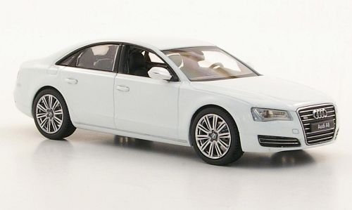 Audi A8 (D4), Weiss, Modellauto, Fertigmodell, Kyosho 1:43