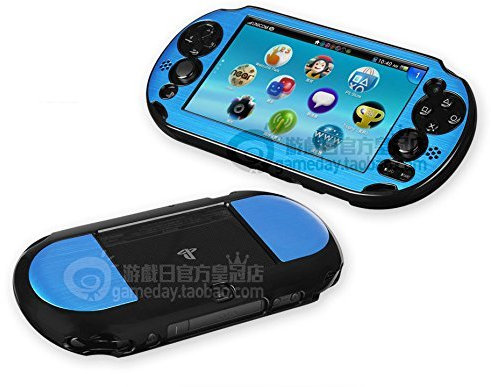 Szjay ® Hartschalen-Schutzhülle für PlayStation Ps Vita 2000 Slim, Aluminium, Himmelblau