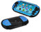 Szjay ® Hartschalen-Schutzhülle für PlayStation Ps Vita 2000 Slim, Aluminium, Himmelblau