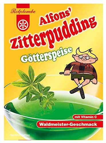 Rotplombe Alfons Zitterpudding Götterspeise Waldmeister 2er Pack - Ostwaren