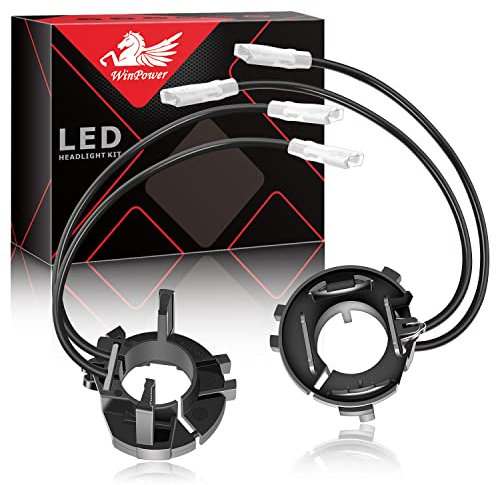 WinPower H7 HID Xenon Lampensockel Clips Adapter Halter Support Sockel Zubehör kompatibel mit Sha-Ran Ti-guan Golf 6/7 Sciro-cco TOU-Ran, 2 Stück