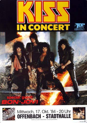 KISS - Animalized, Frankfurt 1984 » Konzertplakat/Premium Poster | Live Konzert Veranstaltung | DIN A1 «