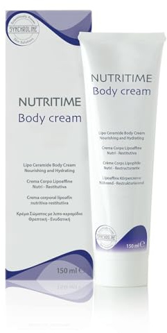 Synchroline - Nutritime Body Cream Körpercreme 150 ml | Nährende und Regenerierende Körpercreme, mit Ceramiden, Urea und Vitamin E, für trockene und dehydrierte Haut