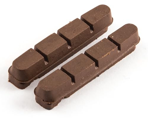 Clarks Cycle Systems Road Elite Replacement Rim Brake Pad Inserts, Carbon Rim Specific, 55mm
