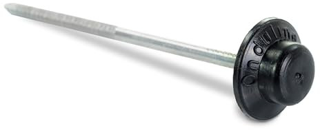Onduline Nägel mit PVC Kopf SCHWARZ 2,8 x 65 mm mit 18 mm Kopf 400 Stück