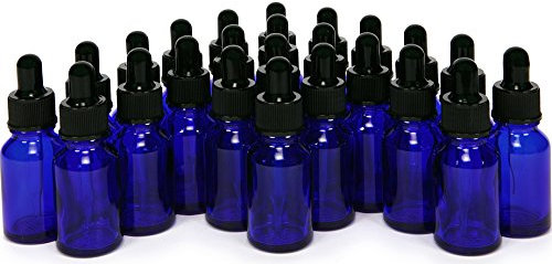 Vivaplex 24, bleu de Cobalt, bouteilles de verre de 15 ml (1/2 oz), avec compte-gouttes Glass Eye