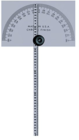 Mitutoyo 968-203 Protractor, Square Head, W/ 6 Rule