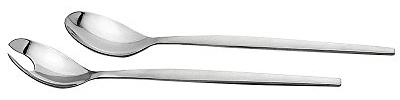Weis Salatbesteck aus Edelstahl mit satinierten Griffe, 26cm, 11706