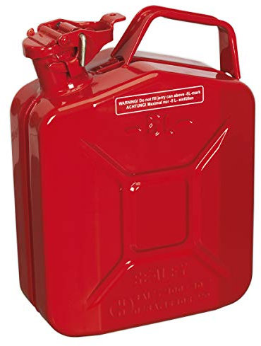 Sealey jc5mr bidón (5 L), Color Rojo