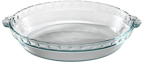 Pyrex Bakeware 9-1/2-Inch Scalloped Pie Plate, Clear by