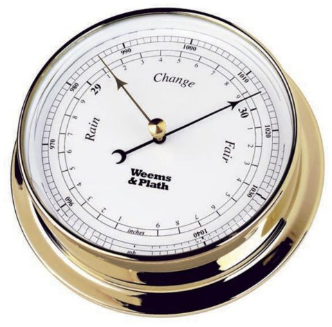 Weems & Plath Endurance Collection 085 Barometer (Brass)