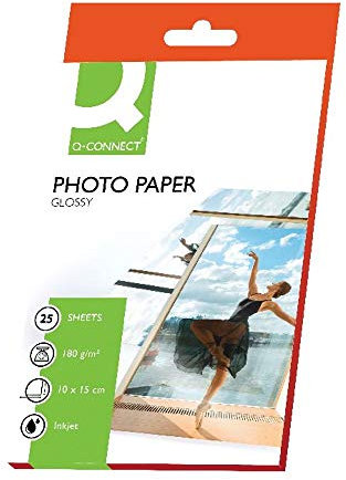Q-Connect KF01905 Inkjetpapiere Inkjet Fotopapier 10x15 25 Blatt