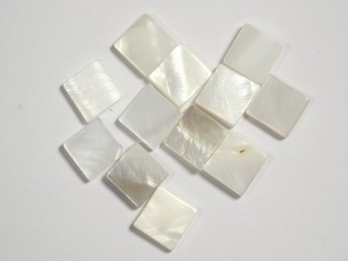 Perlmutt MosaikPerlmutt natur 10x10; 200g ca. 360 Stk