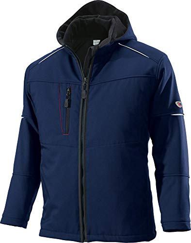 BP 1868-572-110-XL Herren-Softshell-Jacke, Stehkragen, Frontreißverschluss, 300,00 g/m² 100% Polyester, Nachtblau, XL