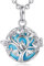 EUDORA Harmony Ball Collier Bola de Grossesse Arbre de Vie avec Mexique Maternité Pendentif Musique Carillon Boule pour Enceinte mère bébé Cadeau, chaîne de 76 cm + 114 cm