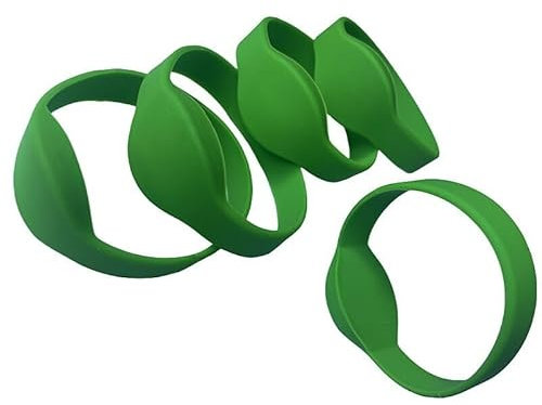 YARONGTECH rfid armband 125KHz Transponder em4100 Silikon Grüne Farbe 5 Stück