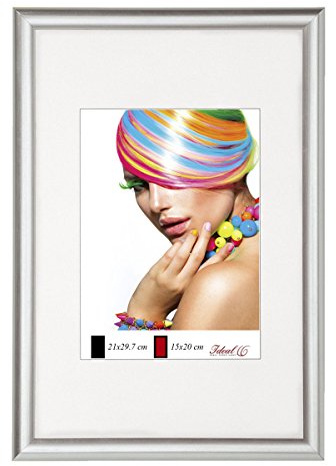 Ideal Trend Kunststoff Bilderrahmen Wanddeko Collage Foto Poster Frame Bilder Foto Rahmen: Farbe: Silber | Format: 21x29,7 DIN A4
