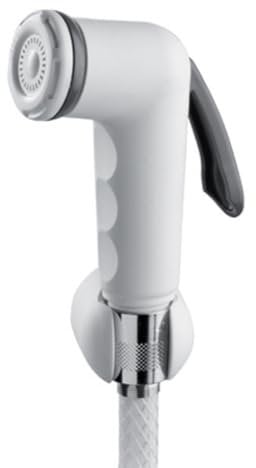 Schläfer 811710 | Set Doccetta Universale per Bidet, Doccino Shut off in Abs, Doccetta a Mano per Wc, Doccetta Igienica per Idroscopino con Tubo Flessibile da 120cm e Staffa Supporto a Parete