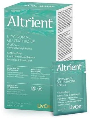 Altrient Liposomal Glutathione par LivOn Labs Laboratoires LivOn Glutathion Lypo-sphérique GSH - Glutathion liposomal Setria - 30 sachets