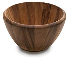 Ironwood Gourmet Acacia Wood Salad Bowl, 12 x 7 Madera Fruit & Salad Bowl
