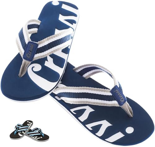 Cressi Sub S.p.A. Portofino Tongs Mixte_Adulte, Bleu/Blanc, 41