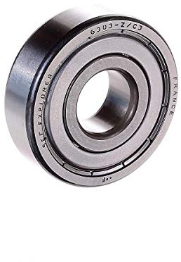 SKF 6303-Z/C3 Radial Deep Groove Ball Bearing, 17 ID, Bearing steel