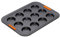 Le Creuset Moule à 12 Cannelés, Anti-Adhérent (6,5 cm), Anthracite/Orange, 94100240000000