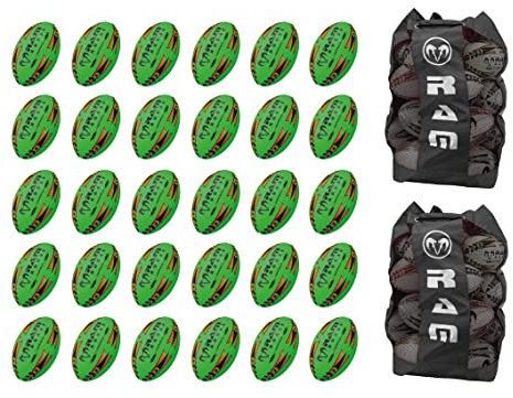 Gripper 2.0 Pro Trainer Ball Bundle - 30 x balls and 2 bags (3, Neon Green)