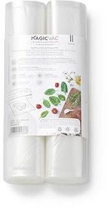 Magic Vac, 2 Rouleaux Sous Vide pour Aliments 30x600, Multicouche et Résistants, en Matériau Sans BPA Adapté au Contact Alimentaire, Brevetés, Made in Italy