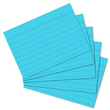 1000 Karteikarten in A6 blau liniert von Herlitz [Sparpaket]