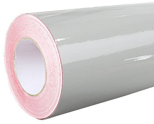 4,60€/m² Rapid Teck® Glanz Folie 074 Mittel Grau - Klebefolie - 5m x 1,26m - Folie selbstklebend - Plotterfolie - auch als Moebelfolie