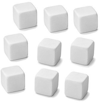OUTSET Chillware 76434, Set of 9, Marble Whiskey Stones