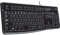 Logitech K120 Kabelgebundene Tastatur für Windows, US QWERTY-Layout - Schwarz