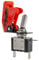 Simoni Racing ISR/1-L Interruttore Universale con Led, Interruttore a Levetta, Interruttore a Bilanciere, Starter a Due Vie, Rosso con Led Rosso