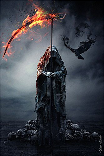 Liliana Sanches - Reapers Raven - Fantasy Gothic Poster Plakat Druck - Größe 61x91,5