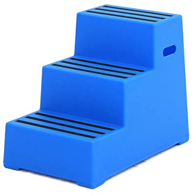 Montoir Exclusif avec 3 marches bleu