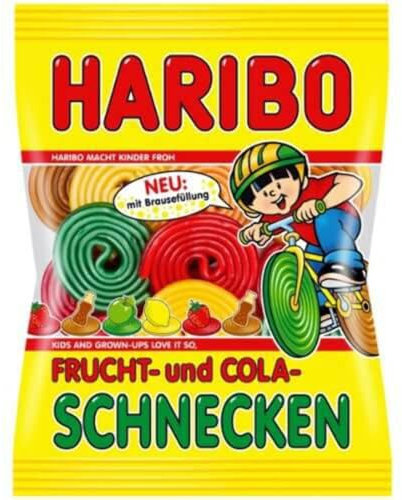 Haribo Frucht- und Cola-Schnecken
