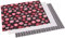 Dritz 21 x 24 babyville PUL Wasserdicht Windel Stoff Schnitte, schwarz, 3 Stück Chevron/Pink Floral